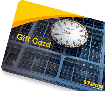 A St Pancras gift card