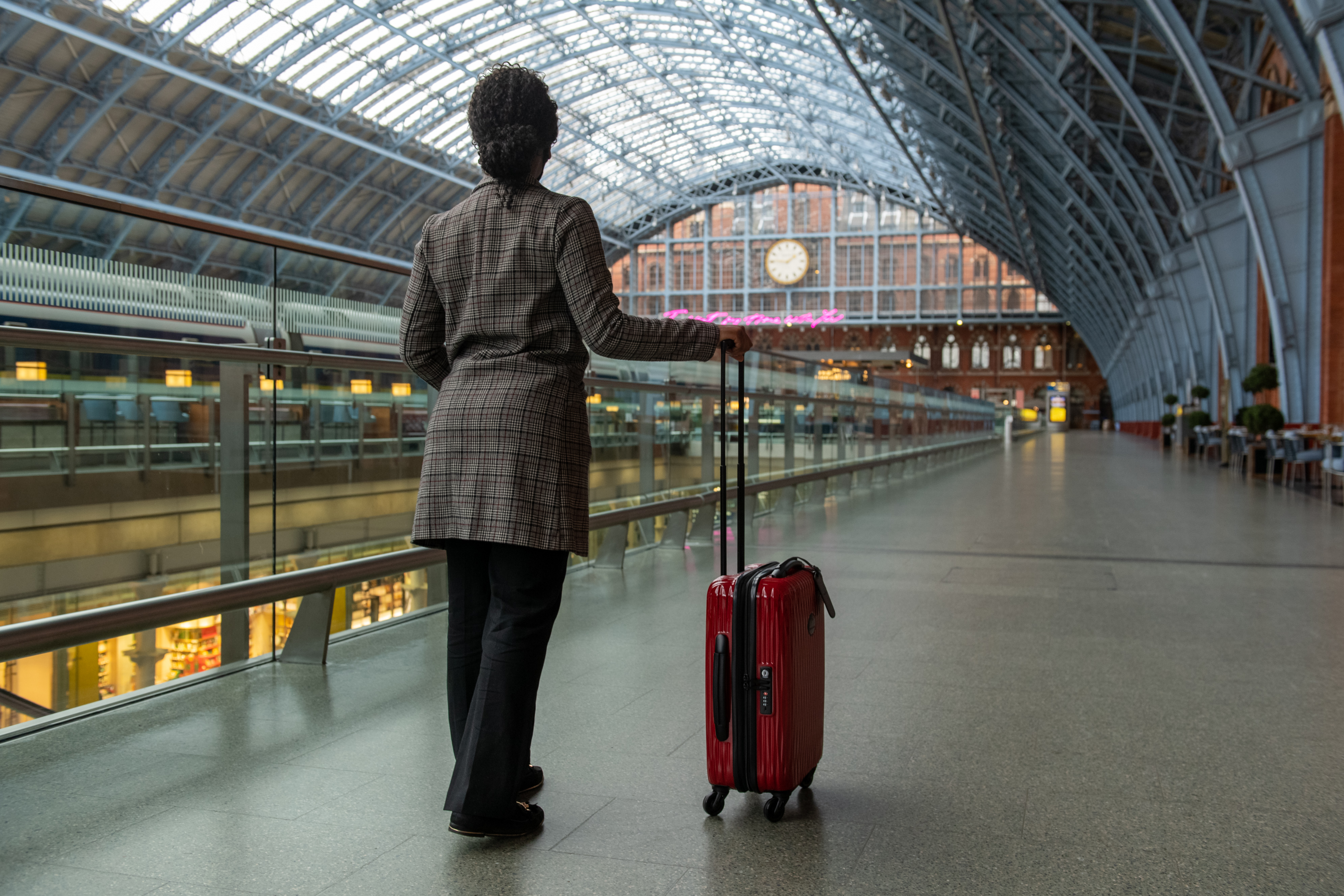 Samsonite Luggage at St Pancras Station London